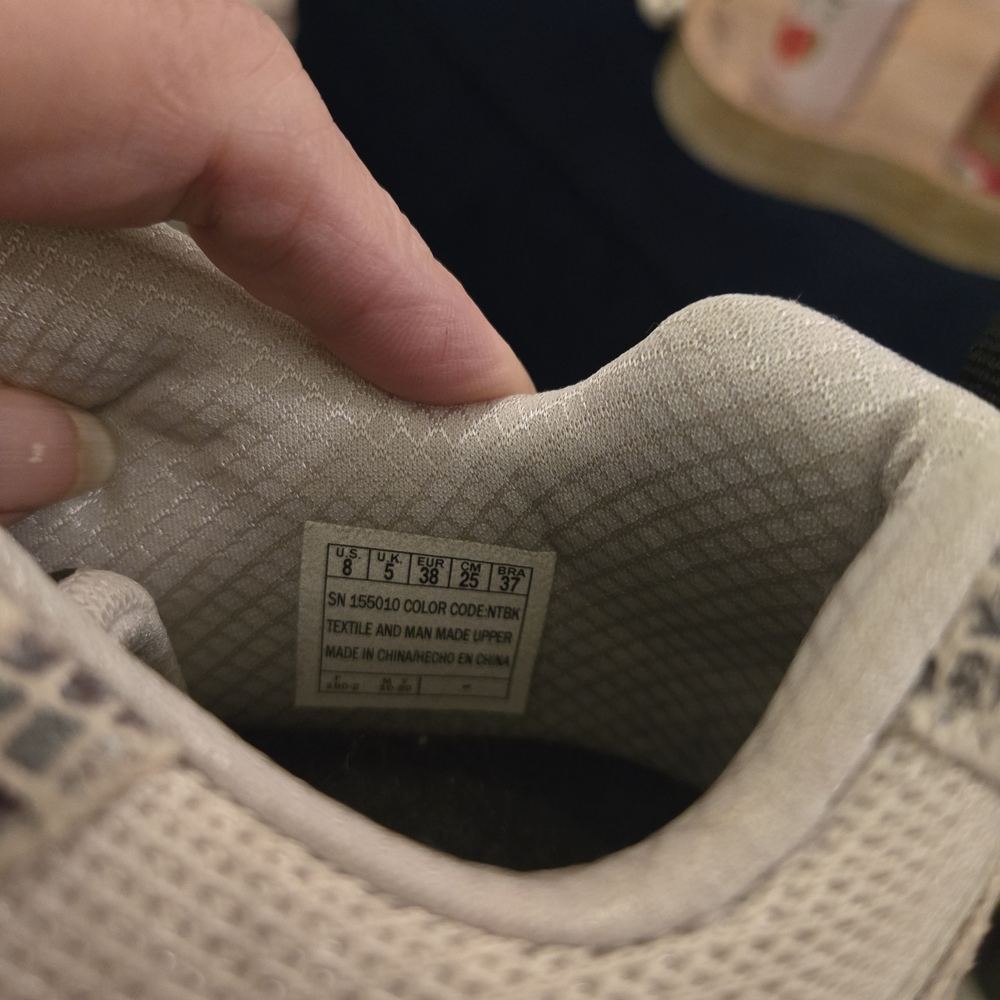 Skechers Beige Snake-Print Mesh Sneakers - Picture 6 of 10